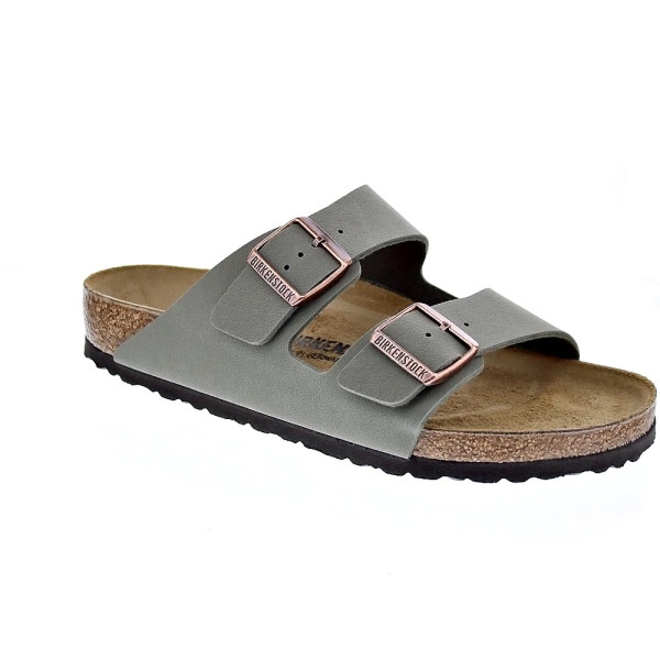 Chanclas Birkenstock zapatos Hombre modelo Arizona 151211 STONE Marrón Hebillas