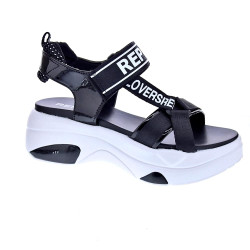 Sandalias Replay zapatos Mujer modelo Wellow Negro Velcro 2