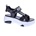 Sandalias Replay zapatos Mujer modelo Wellow Negro Velcro