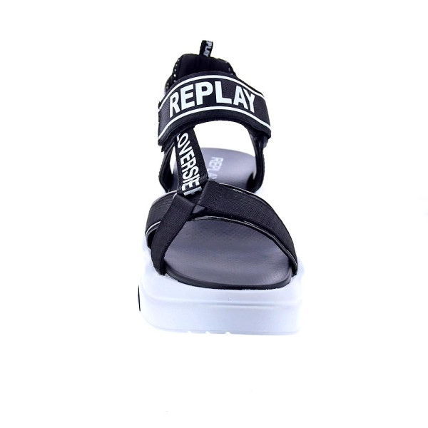 Sandalias Replay zapatos Mujer modelo Wellow Negro Velcro