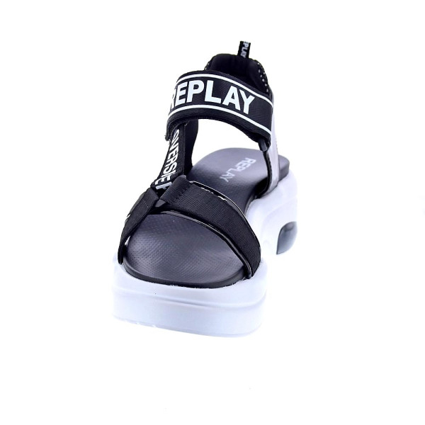 Sandalias Replay zapatos Mujer modelo Wellow Negro Velcro