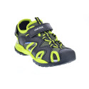 Sandalias Geox zapatos Niño modelo Borealis Negro Velcro