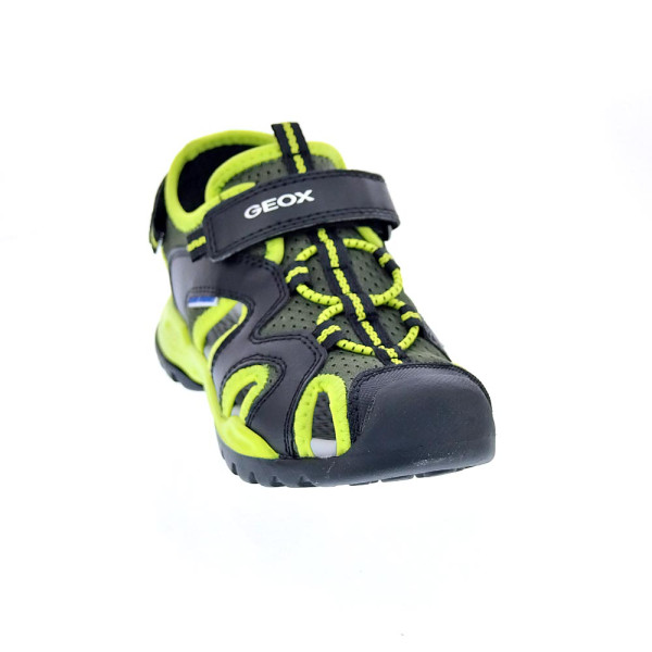 Sandalias Geox zapatos Niño modelo Borealis Negro Velcro