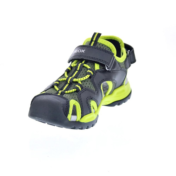 Sandalias Geox zapatos Niño modelo Borealis Negro Velcro