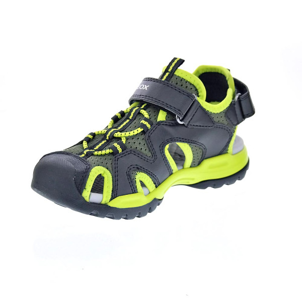 Sandalias Geox zapatos Niño modelo Borealis Negro Velcro