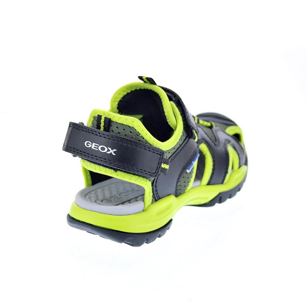 Sandalias Geox zapatos Niño modelo Borealis Negro Velcro