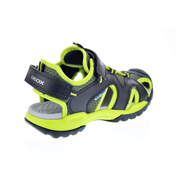 Sandalias Geox zapatos Niño modelo Borealis Negro Velcro