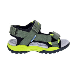 Sandalias Geox zapatos Niño modelo Borealis Verde Velcro