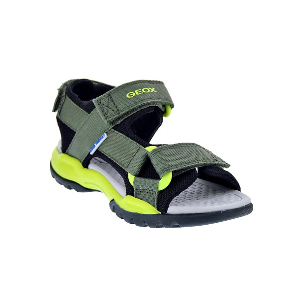 Sandalias Geox zapatos Niño modelo Borealis Verde Velcro