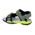 Sandalias Geox zapatos Niño modelo Borealis Verde Velcro