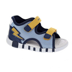 Sandalias Geox zapatos Niño modelo Sandal Iupidoo Azul Velcro 2