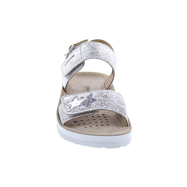 Sandalias Geox zapatos Niña modelo Costarei Plata 