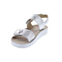 Sandalias Geox zapatos Niña modelo Costarei Plata 