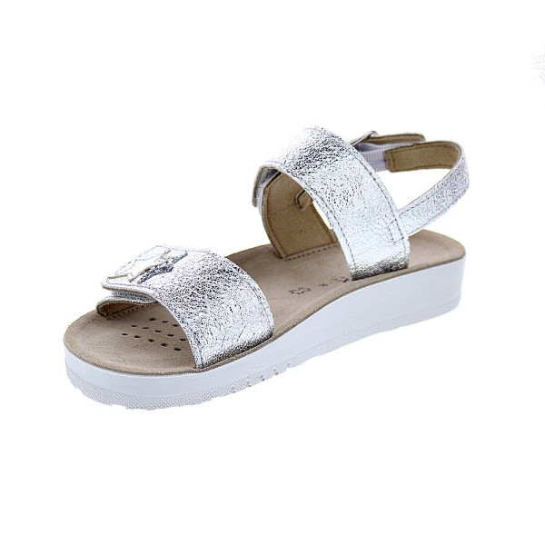 Sandalias Geox zapatos Niña modelo Costarei Plata 