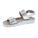Sandalias Geox zapatos Niña modelo Costarei Plata 