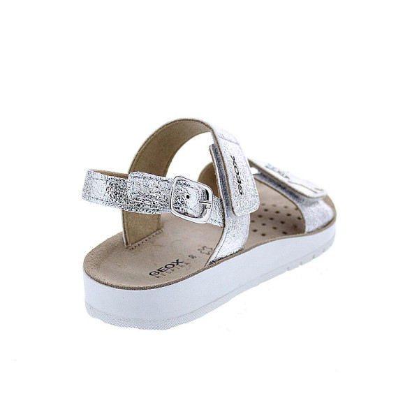 Sandalias Geox zapatos Niña modelo Costarei Plata 