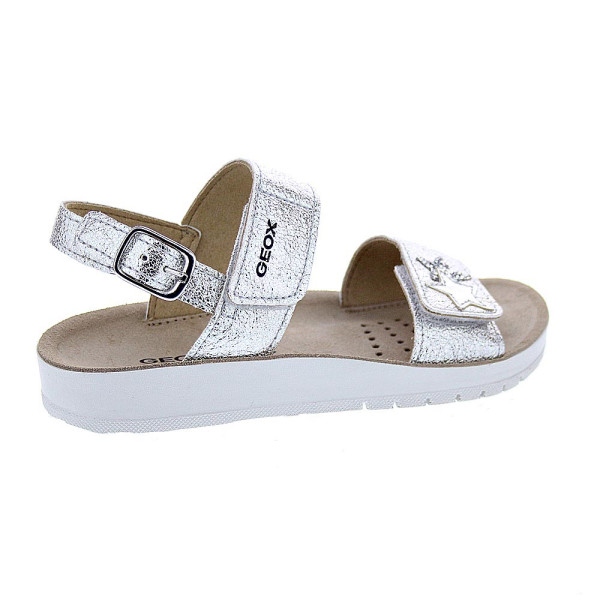 Sandalias Geox zapatos Niña modelo Costarei Plata 