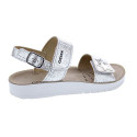 Sandalias Geox zapatos Niña modelo Costarei Plata 