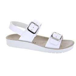 Sandalias Geox zapatos Niña modelo Costarei Blanco Hebilla 2