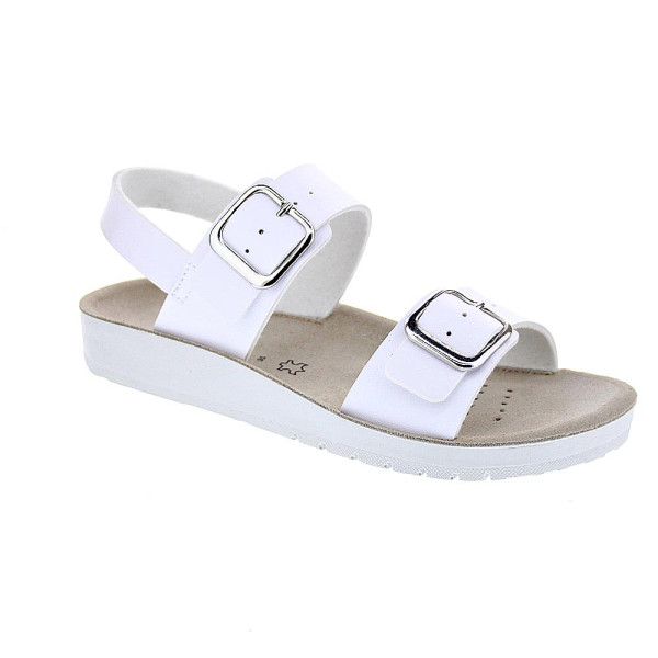 Sandalias Geox zapatos Niña modelo Costarei Blanco Hebilla
