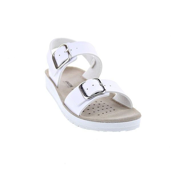 Sandalias Geox zapatos Niña modelo Costarei Blanco Hebilla