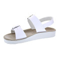 Sandalias Geox zapatos Niña modelo Costarei Blanco Hebilla