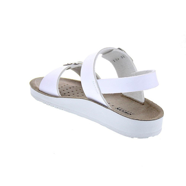 Sandalias Geox zapatos Niña modelo Costarei Blanco Hebilla