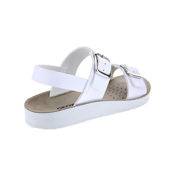 Sandalias Geox zapatos Niña modelo Costarei Blanco Hebilla