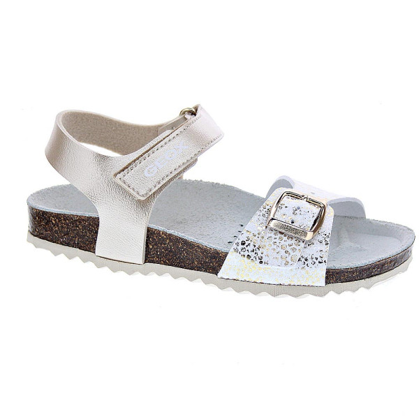 Sandalias Geox zapatos Niña modelo Adriel Oro 