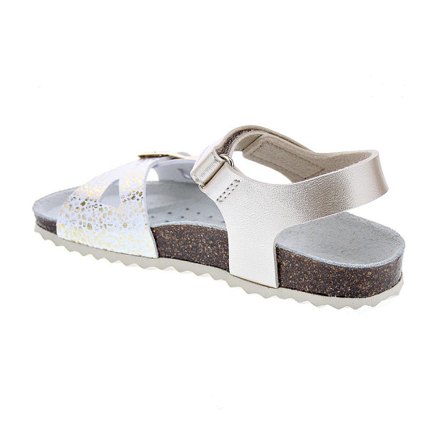 Sandalias Geox zapatos Niña modelo Adriel Oro 