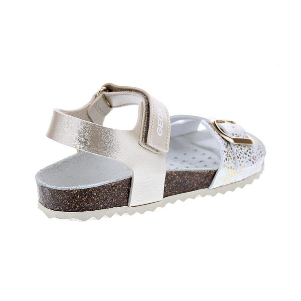 Sandalias Geox zapatos Niña modelo Adriel Oro 