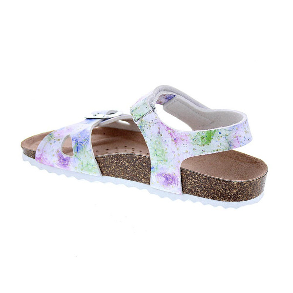 Sandalias Geox zapatos Niña modelo Adriel Blanco 