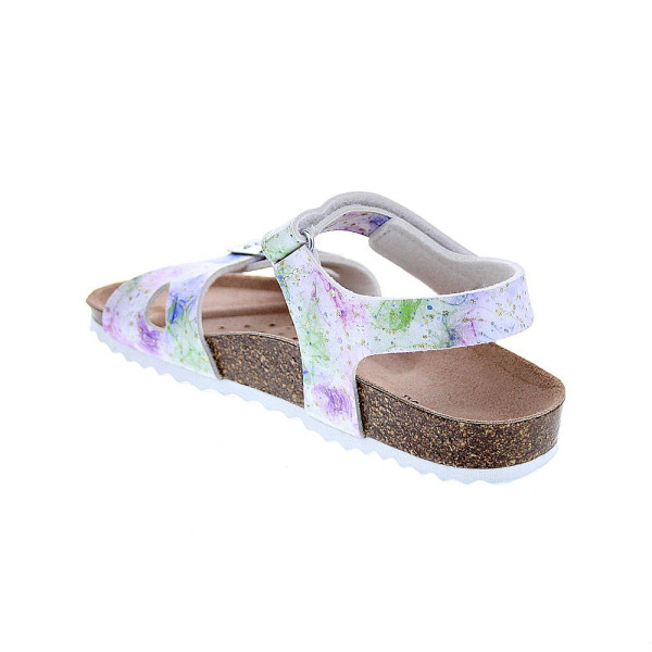Sandalias Geox zapatos Niña modelo Adriel Blanco 
