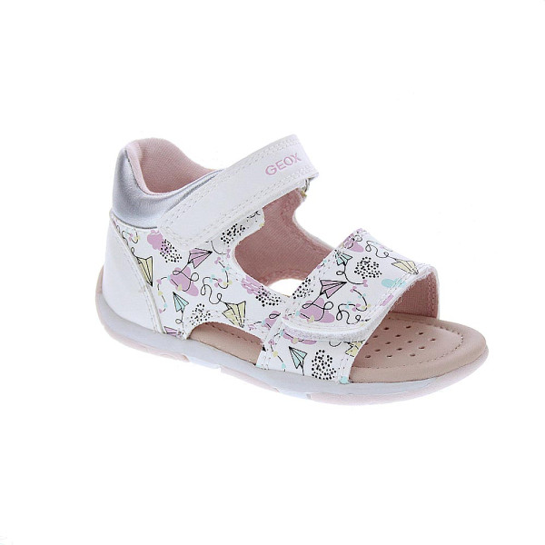 Sandalias Geox zapatos Niña modelo Sandal Tapuz Blanco Velcro