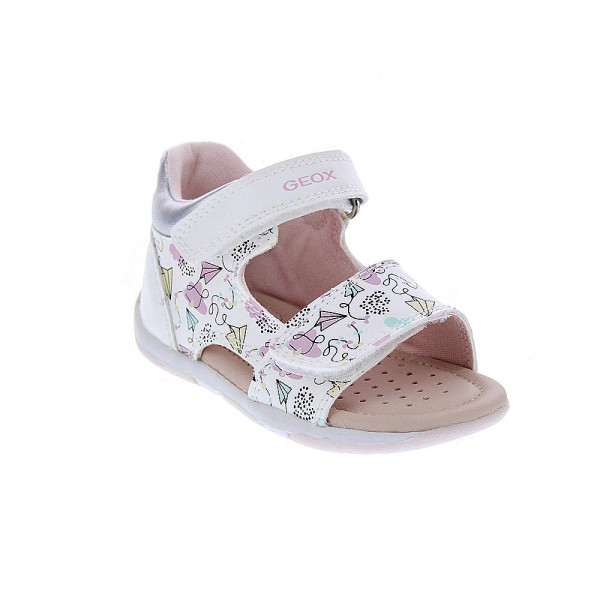 Sandalias Geox zapatos Niña modelo Sandal Tapuz Blanco Velcro