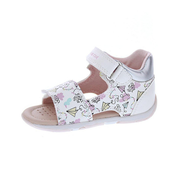 Sandalias Geox zapatos Niña modelo Sandal Tapuz Blanco Velcro