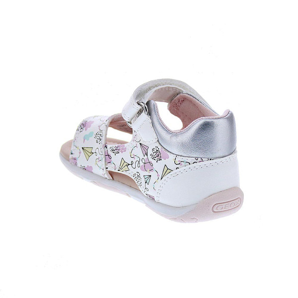 Sandalias Geox zapatos Niña modelo Sandal Tapuz Blanco Velcro