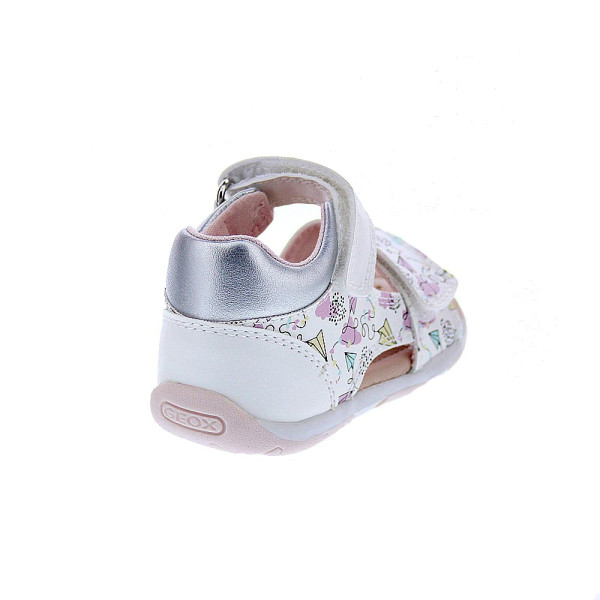 Sandalias Geox zapatos Niña modelo Sandal Tapuz Blanco Velcro