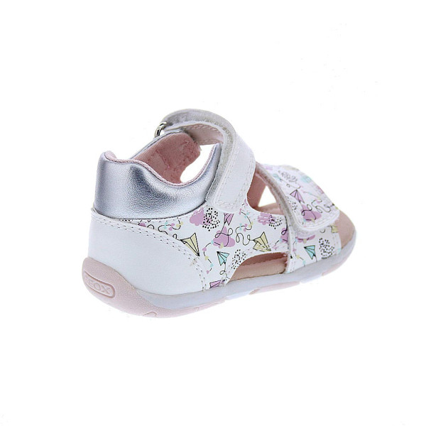 Sandalias Geox zapatos Niña modelo Sandal Tapuz Blanco Velcro