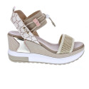 Sandalias Nero Giardini zapatos Mujer modelo E410680 Beige 