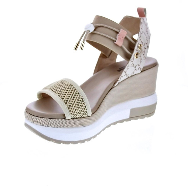 Sandalias Nero Giardini zapatos Mujer modelo E410680 Beige 