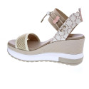Sandalias Nero Giardini zapatos Mujer modelo E410680 Beige 