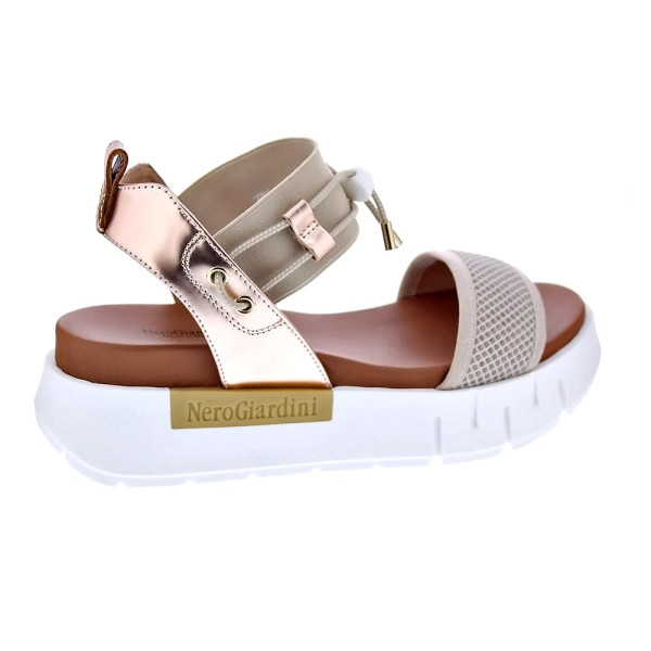 Sandalias Nero Giardini zapatos Mujer modelo E410701 Beige 