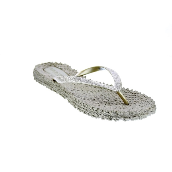 Chanclas Ilse Jacobsen zapatos Mujer modelo Cheerful plana dedo Oro 
