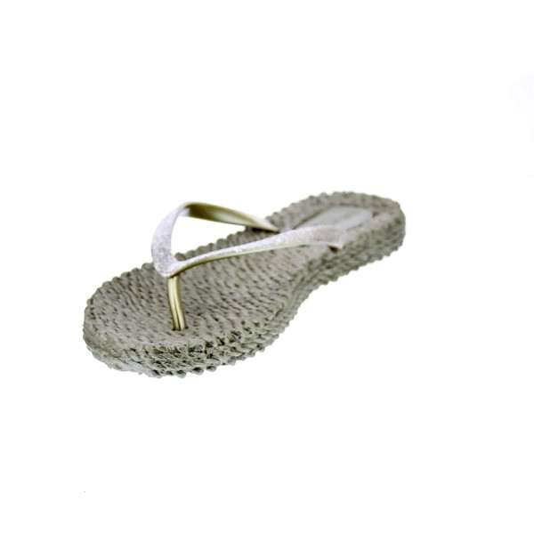 Chanclas Ilse Jacobsen zapatos Mujer modelo Cheerful plana dedo Oro 