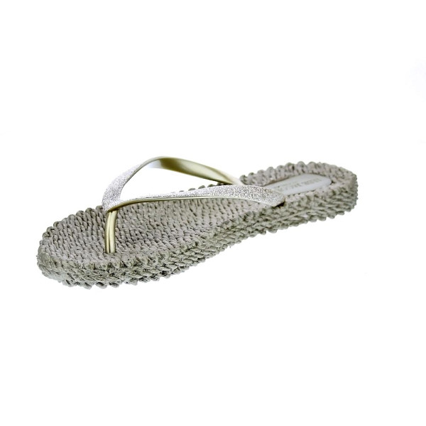 Chanclas Ilse Jacobsen zapatos Mujer modelo Cheerful plana dedo Oro 