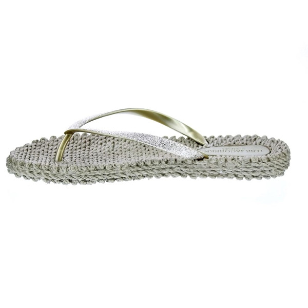 Chanclas Ilse Jacobsen zapatos Mujer modelo Cheerful plana dedo Oro 