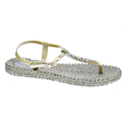 Chanclas Ilse Jacobsen zapatos Mujer modelo Cheerful dedo Oro  2