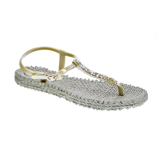 Chanclas Ilse Jacobsen zapatos Mujer modelo Cheerful dedo Oro 