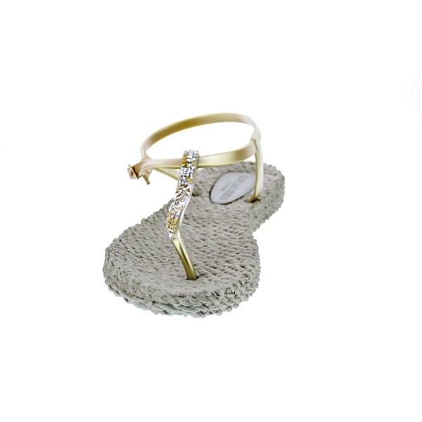 Chanclas Ilse Jacobsen zapatos Mujer modelo Cheerful dedo Oro 